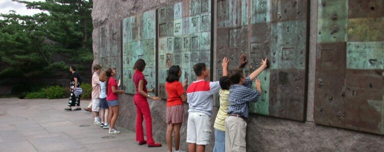 Students at school trip