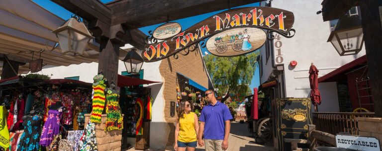couple at Old Town Market San Diego