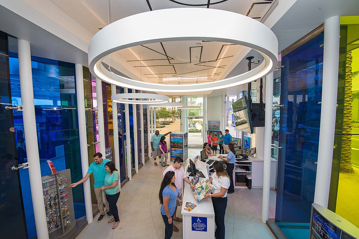 guests at San Diego Visitor Information Center