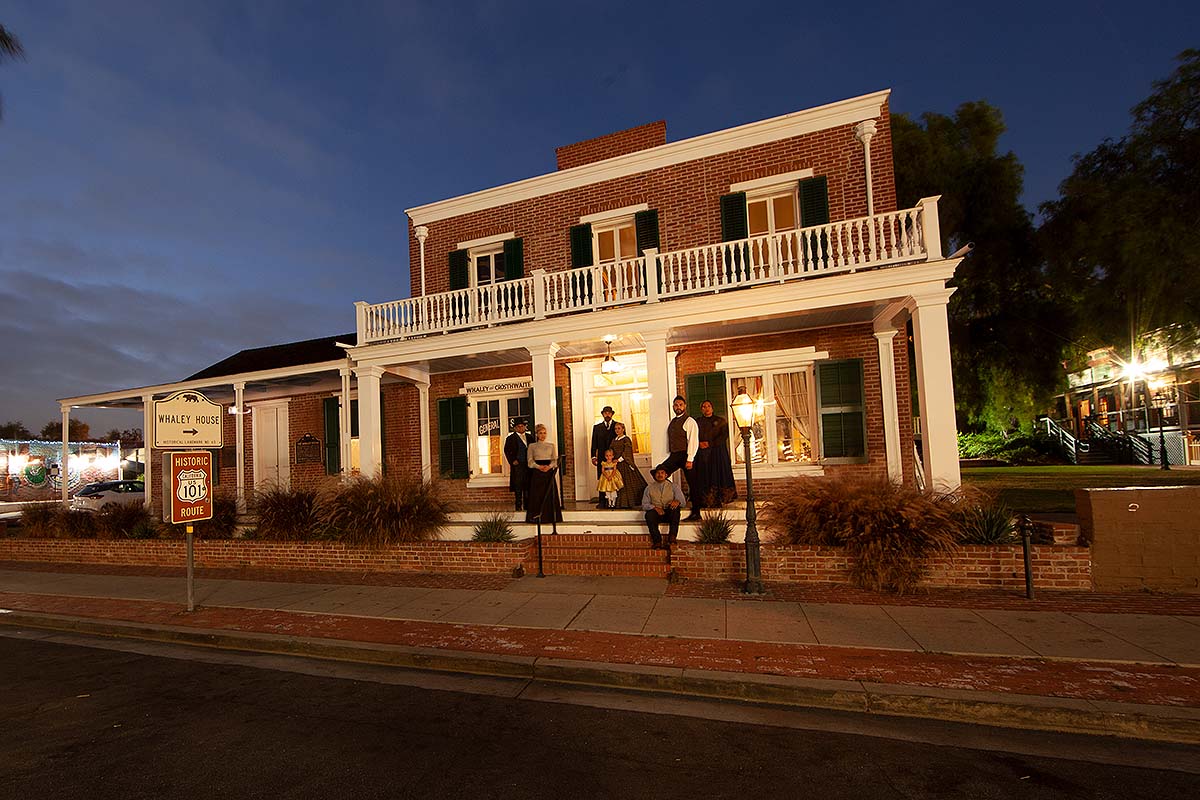 Whaley House at night