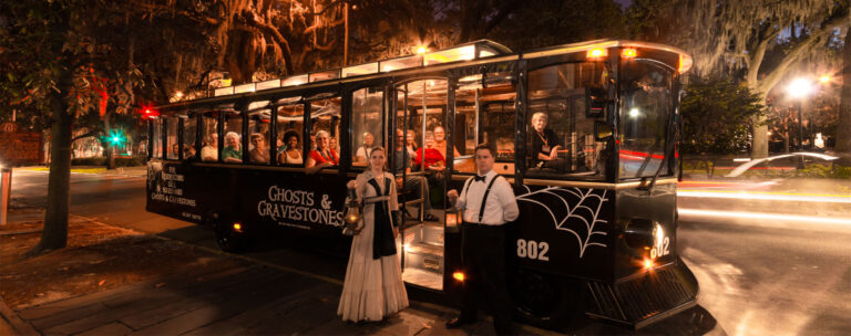 Ghost & Gravestones haunted Trolley