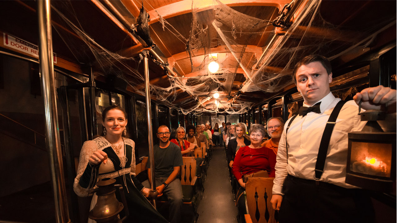 Inside the hunted trolley