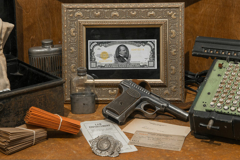 money and guns from the american prohibition museum