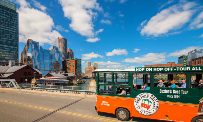 Trolley and Boston Tea Party Ships & Museum