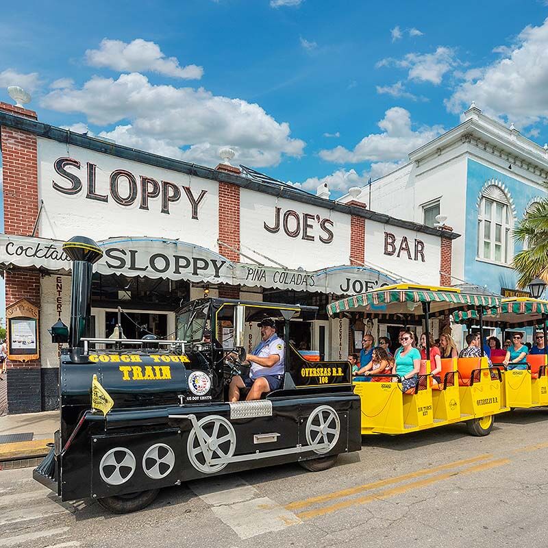 Conch Tour Train and Sloppy Joes