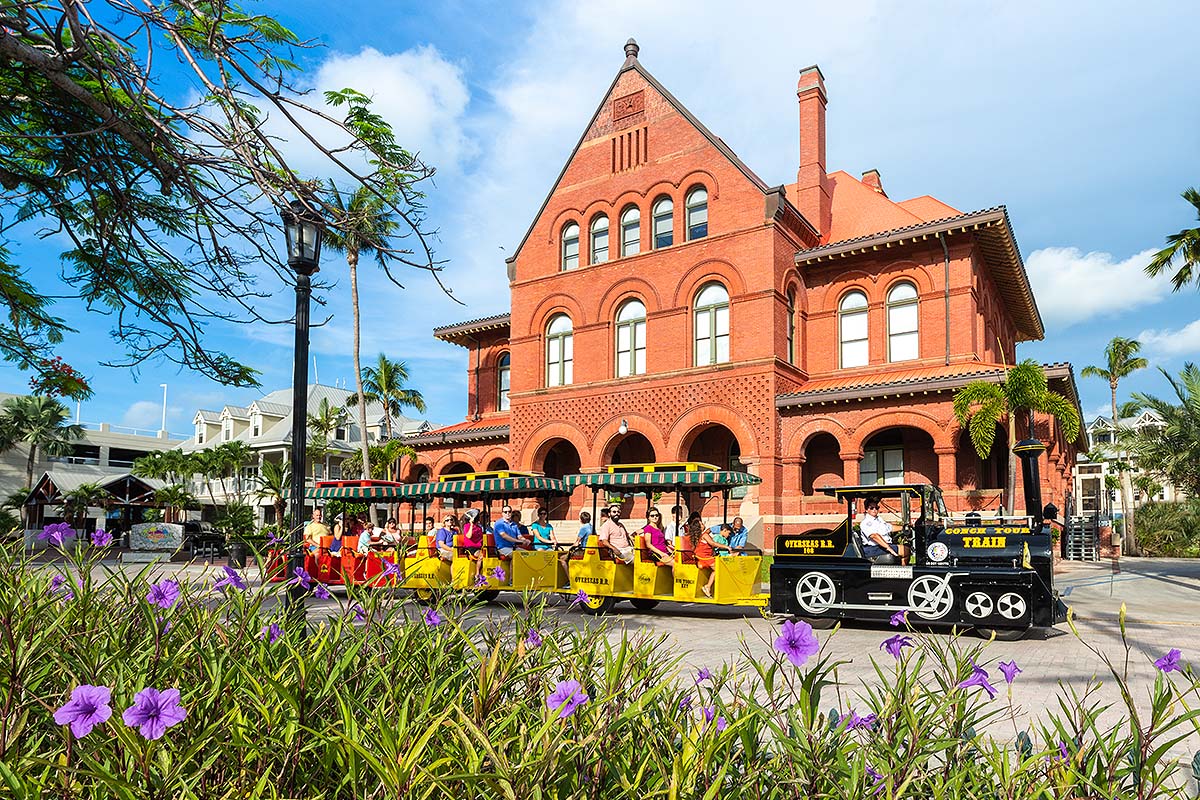 conch tour train at customs house