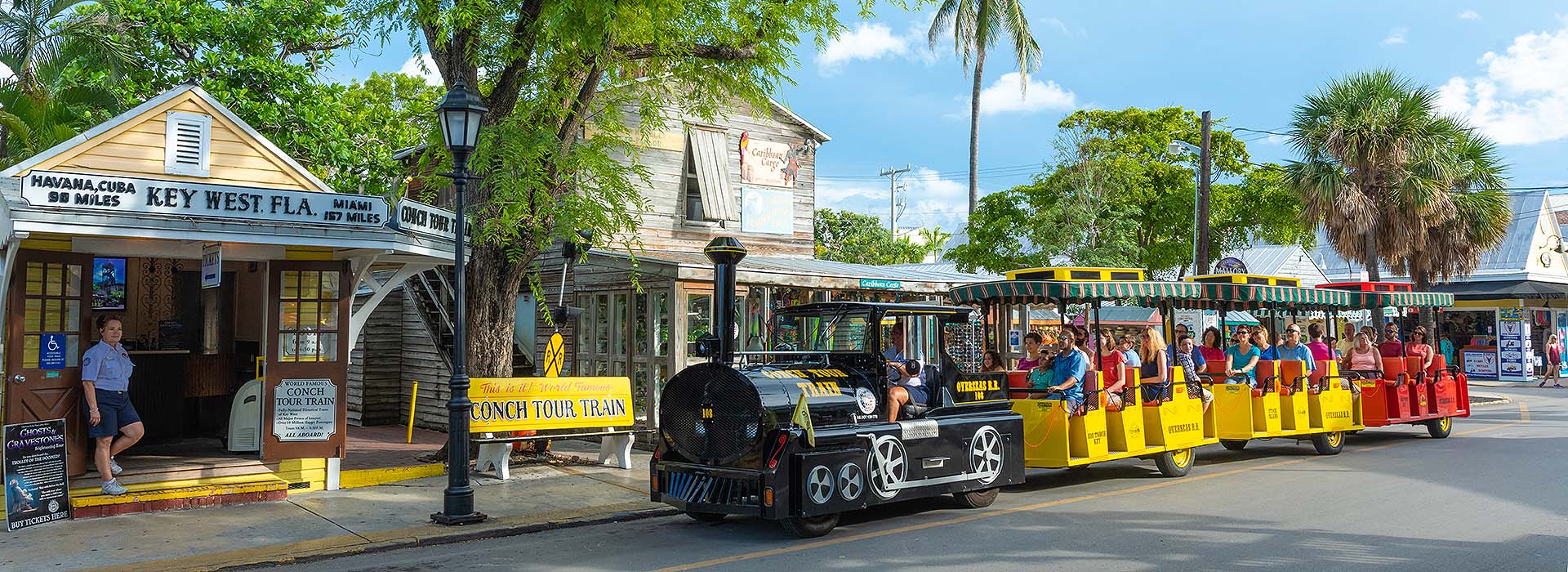 Conch Tour Train at ticket depot