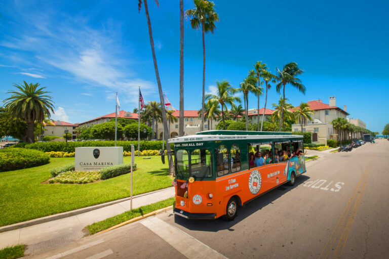 Key West trolley and Casa Marina