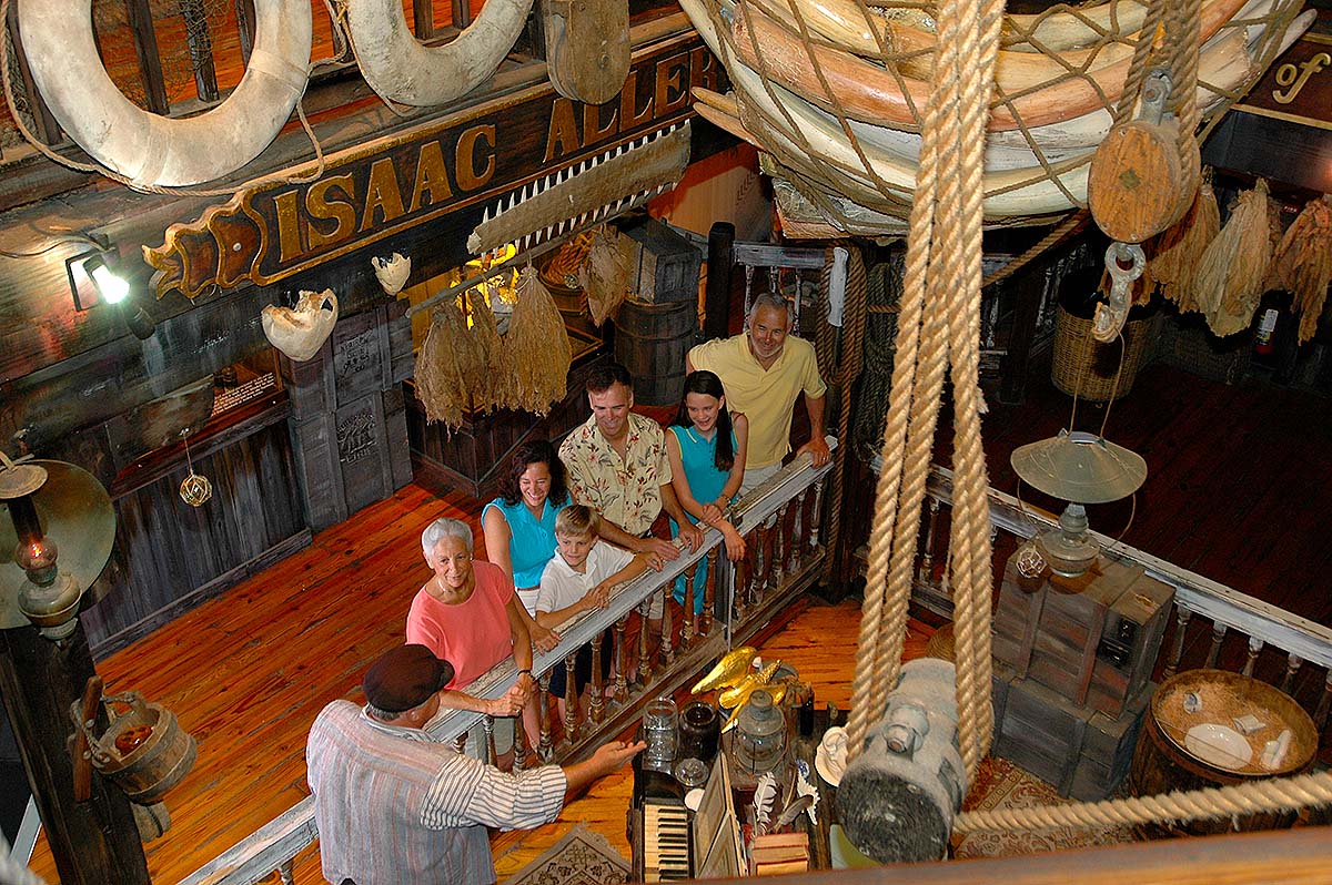 guests at Key West Shipwreck Treasure Museum exhibit