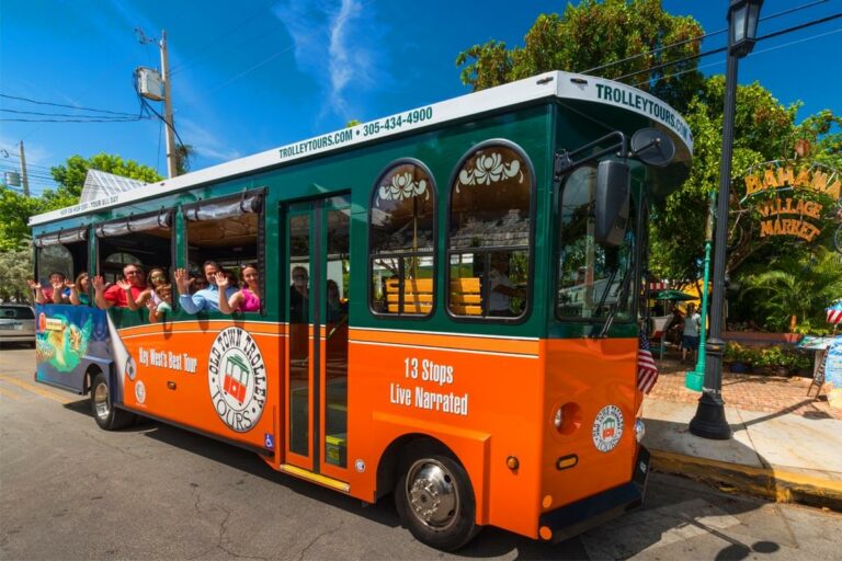 Key West trolley and Bahama Village