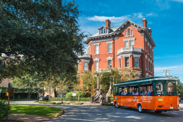 Trolley tour in savannah