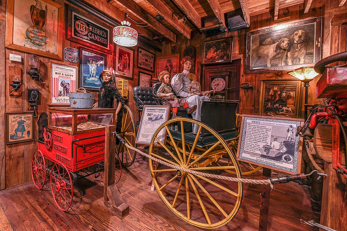 Oldest Store Museum carriage exhibit