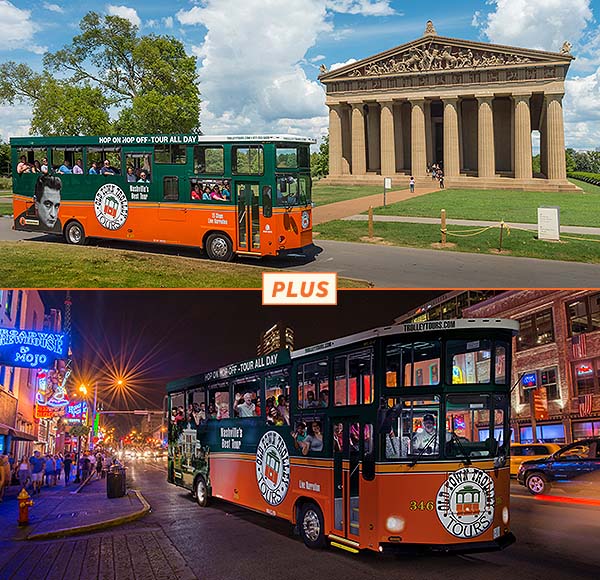 Nashville trolley and night tour trolley package