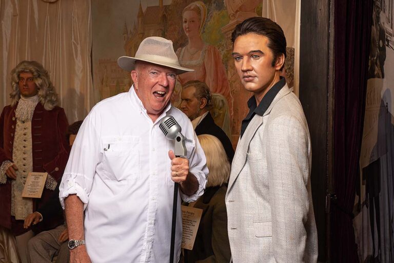 Potter's Wax Museum exhibit featuring Elvis