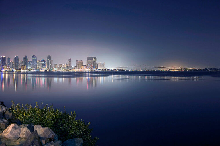 San Diego at night