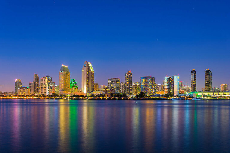 San Diego skyline at night