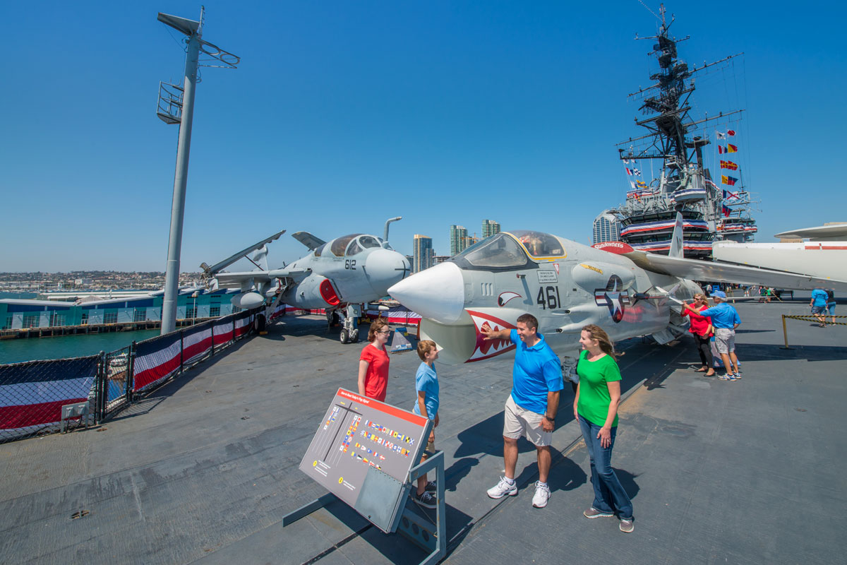 Family at USS Midway Museum