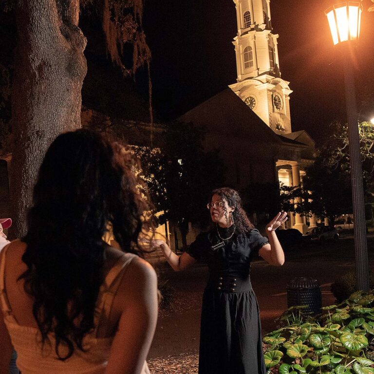 Savannah Ghost Town Trolley host