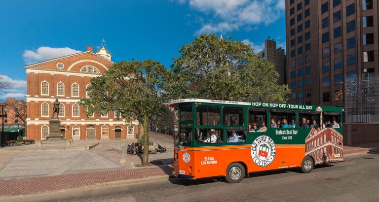 Old Town Trolley at Boston Faneuil Hall