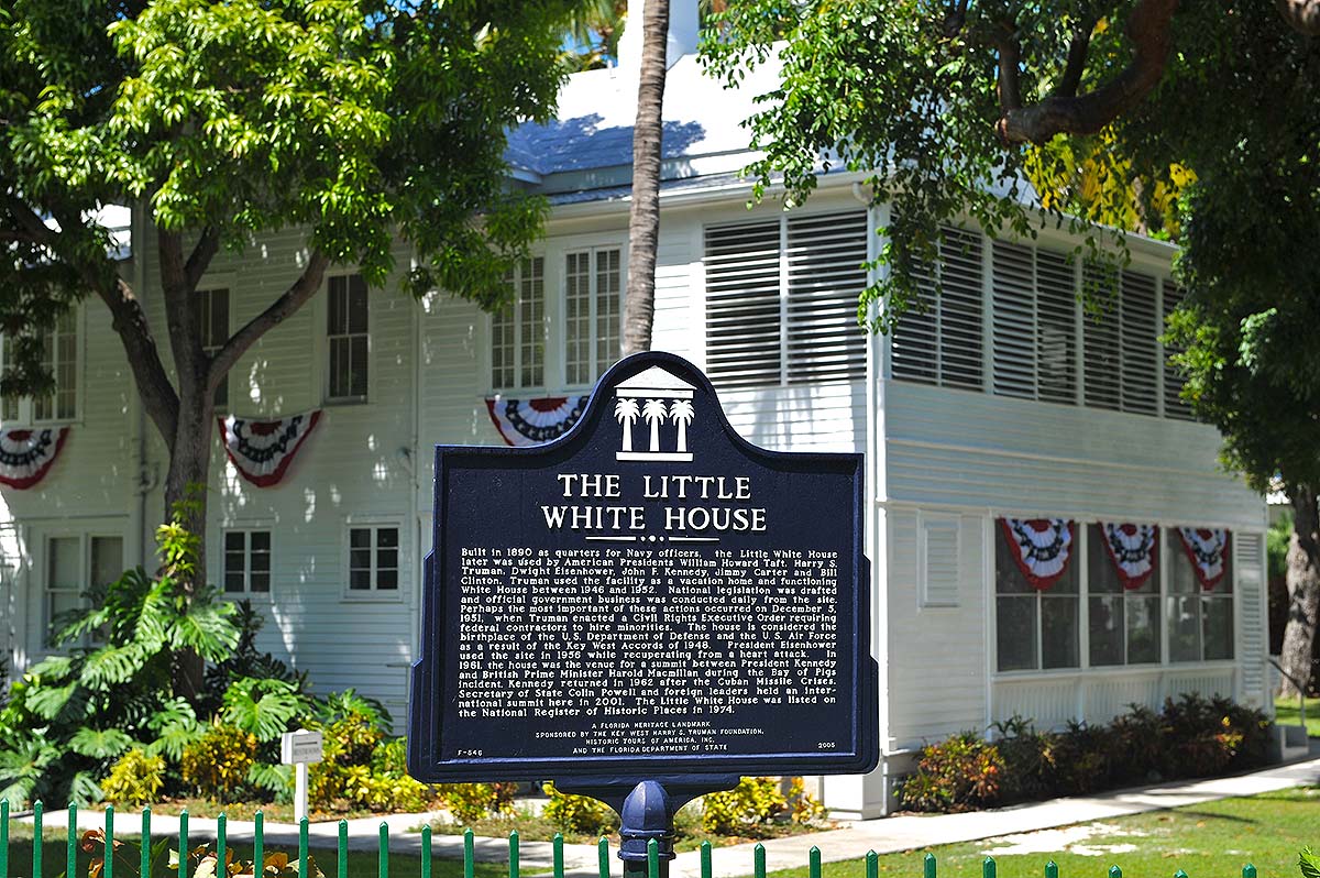 Truman Little White House and sign