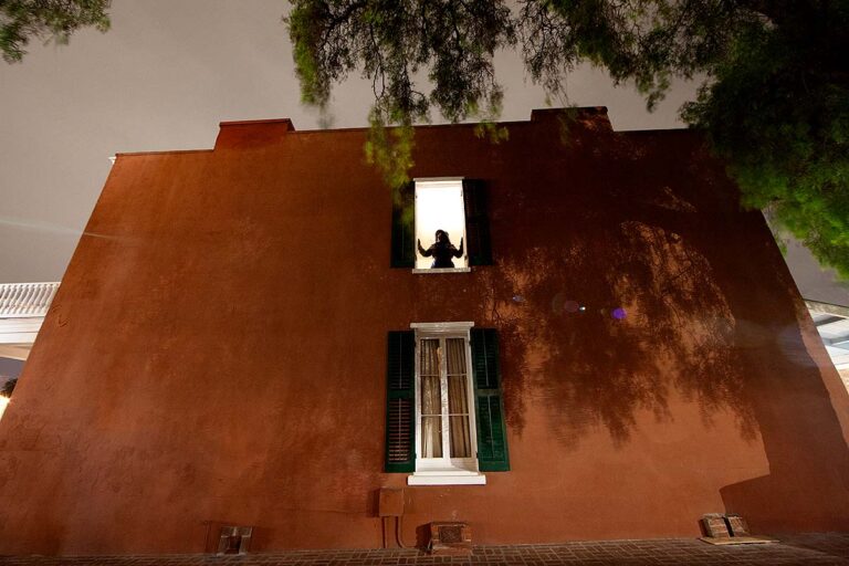 Whaley House at night