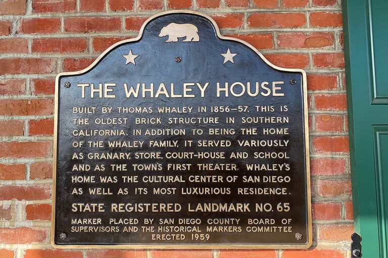 Whaley House sign