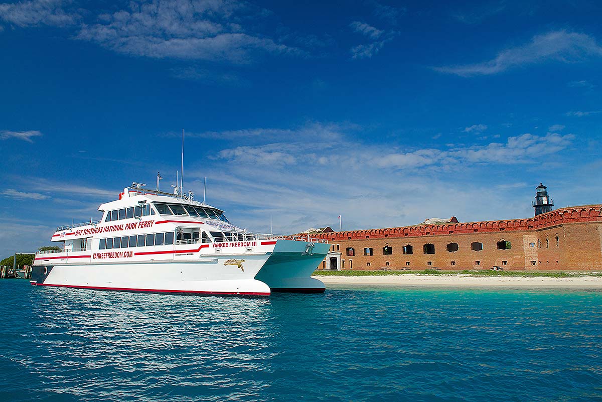 Yankee Freedom ferry at Fort Jefferson