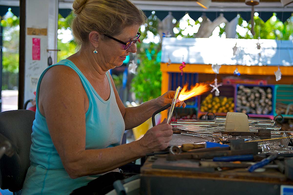 Key West artist at work