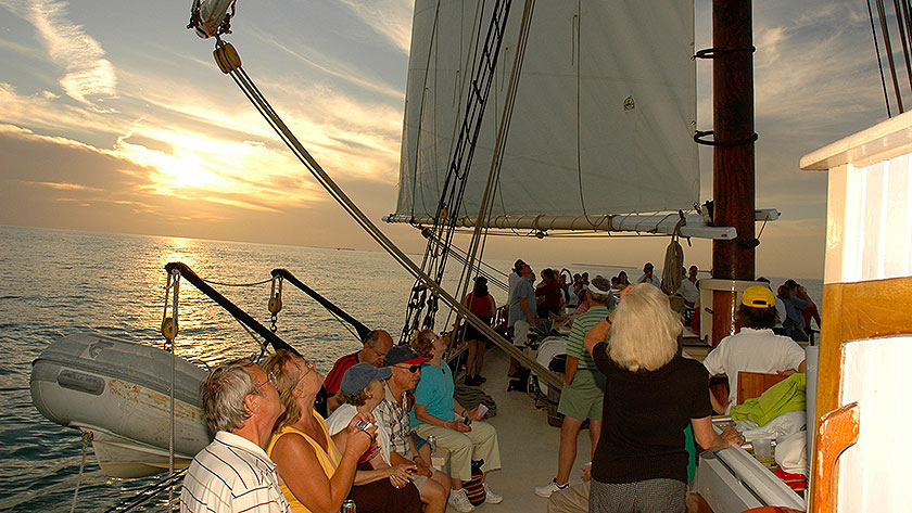 schooner sunset sail