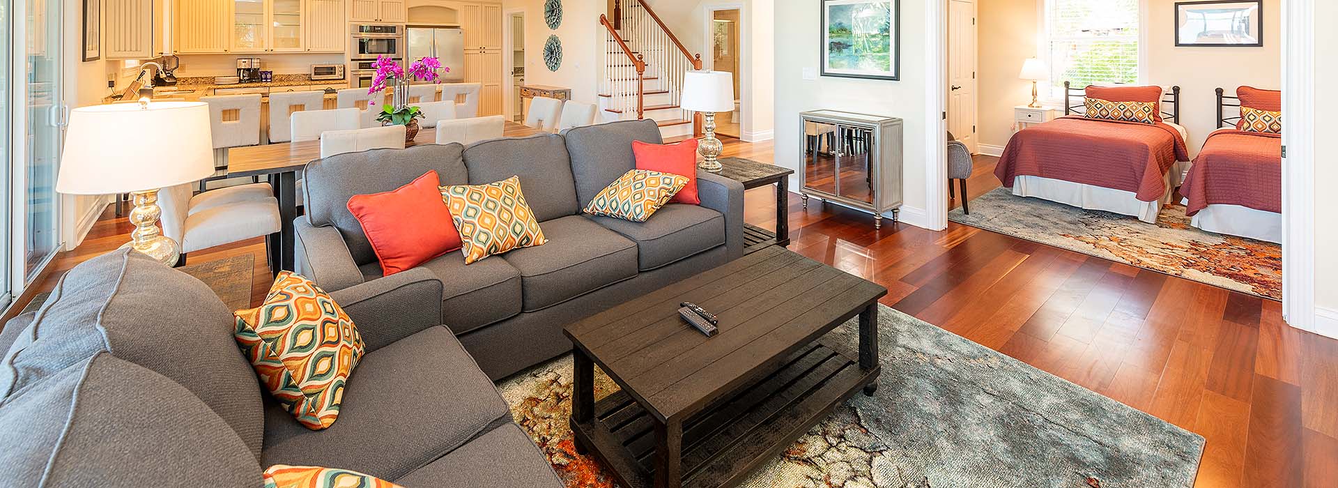 Key West Old Town Vacation Home living room and bedroom