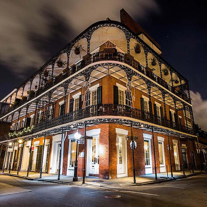 New Orleans French Quarter at night