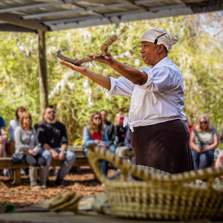 Boone Hall Plantation Gulla demonstration