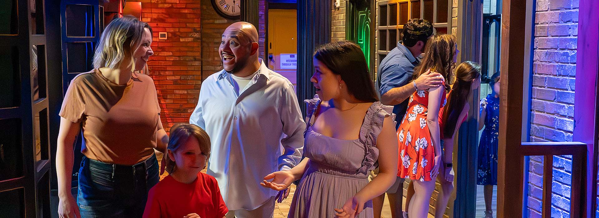 guests navigating escape rooms