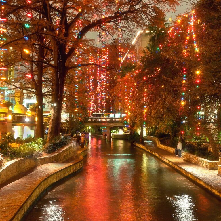 River Walk in San Antonio at night