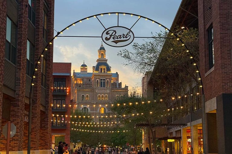 The Pearl in San Antonio at night